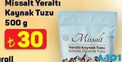 Missalt Yeraltı Kaynak Tuzu 500 g Missalt Yeraltı Kaynak Tuzu 500 g