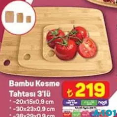 Bambu Kesme Tahtası 3'lü Bambu Kesme Tahtası 3'lü