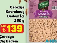 Çerezya Kavrulmuş Badem İçi 250 g Çerezya Kavrulmuş Badem İçi 250 g