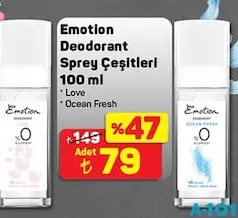 Emotion Deodorant Sprey Çeşitleri 100 ml Emotion Deodorant Sprey Çeşitleri 100 ml