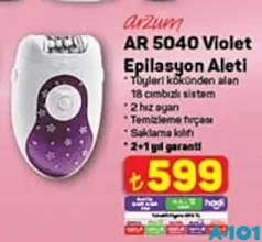Arzum AR5040 Violet Epilasyon Aleti Arzum AR5040 Violet Epilasyon Aleti