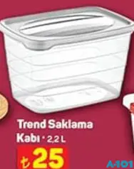 Trend Saklama Kabı 2,2 L Trend Saklama Kabı 2,2 L