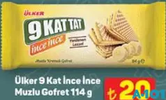 Ülker 9 Kat İnce İnce Muzlu Gofret 114 g Ülker 9 Kat İnce İnce Muzlu Gofret 114 g