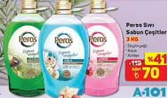Peros Sıvı Sabun Çeşitleri 3 kg Peros Sıvı Sabun Çeşitleri 3 kg