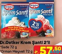 Dr.Oetker Krem Şanti 2'li Dr.Oetker Krem Şanti 2'li