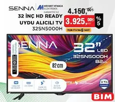 Senna 32SN5000H 32 inç HD Ready Uydu Alıcılı Tv/Televizyon Senna 32SN5000H 32 inç HD Ready Uydu Alıcılı Tv/Televizyon