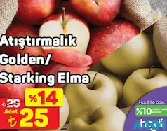 Atıştırmalık Golden/Starking Elma Atıştırmalık Golden/Starking Elma