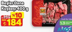 Beşler Dana Kuşbaşı 400 g Beşler Dana Kuşbaşı 400 g