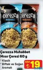 Çerezza Muhabbet Mısır Çerezi 60 g Çerezza Muhabbet Mısır Çerezi 60 g