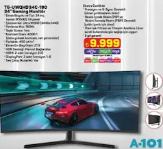 Thull 34 inç Oyuncu/Oyun Monitörü Thull 34 inç Oyuncu/Oyun Monitörü