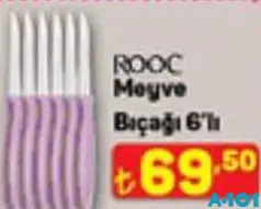 Rooc Meyve Bıçağı 6'lı Rooc Meyve Bıçağı 6'lı