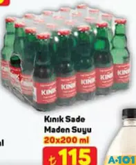 Kınık Sade Maden Suyu 20x200 ml Kınık Sade Maden Suyu 20x200 ml