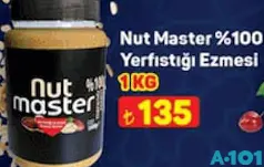Nut Master %100 Yer Fıstığı Ezmesi 1 kg Nut Master %100 Yer Fıstığı Ezmesi 1 kg