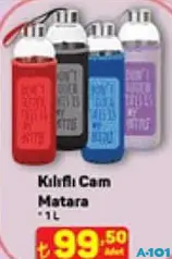Kılıflı Cam Matara 1 L Kılıflı Cam Matara 1 L