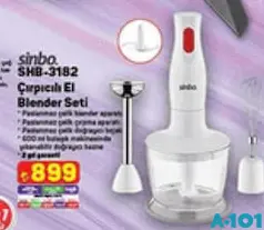 Sinbo Çırpıcılı El Blender Seti Sinbo Çırpıcılı El Blender Seti