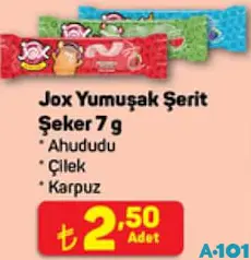 Jox Yumuşak Şerit Şeker 7 g Jox Yumuşak Şerit Şeker 7 g
