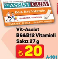 Vit-Assist B6&B12 Vitamini Sakız Vit-Assist B6&B12 Vitamini Sakız