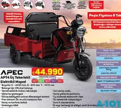 Volta Apec APT4 Üç Tekerlekli Elektrikli Moped Volta Apec APT4 Üç Tekerlekli Elektrikli Moped