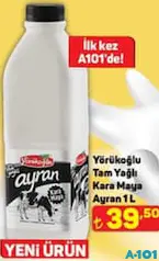Yörükoğlu Tam Yağlı Kara Maya Ayran 1 L Yörükoğlu Tam Yağlı Kara Maya Ayran 1 L
