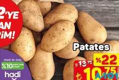 Patates kg Patates kg