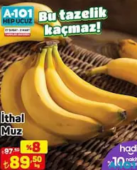 İthal Muz kg İthal Muz kg