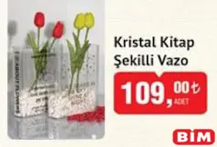 Kristal Kitap Şekilli Vazo Kristal Kitap Şekilli Vazo