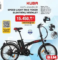 Kuba Speed Light İnce Teker Katlanabilir Elektrikli Bisiklet Kuba Speed Light İnce Teker Katlanabilir Elektrikli Bisiklet