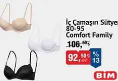 Comfort Family İç Çamaşırı Sütyen 80-95 Comfort Family İç Çamaşırı Sütyen 80-95