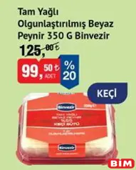 Binvezir Tam Yağlı Olgunlaştırılmış Beyaz Peynir Keçi 350 g Binvezir Tam Yağlı Olgunlaştırılmış Beyaz Peynir Keçi 350 g