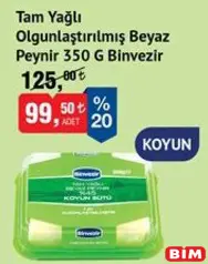 Binvezir Tam Yağlı Olgunlaştırılmış Beyaz Peynir Koyun 350 g Binvezir Tam Yağlı Olgunlaştırılmış Beyaz Peynir Koyun 350 g