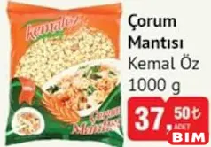 Kemal Öz Çorum Mantısı 1000 g Kemal Öz Çorum Mantısı 1000 g