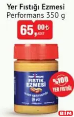 Performans Yer Fıstığı Ezmesi 350 g Performans Yer Fıstığı Ezmesi 350 g