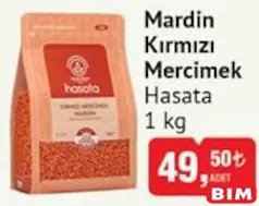 Hasata Mardin Kırmızı Mercimek 1 kg Hasata Mardin Kırmızı Mercimek 1 kg