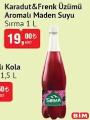 Sırma Karadut & Frenk Üzümü Aromalı Maden Suyu 1 L Sırma Karadut & Frenk Üzümü Aromalı Maden Suyu 1 L