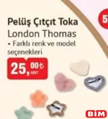 London Thomas Peluş Çıtçıt Toka London Thomas Peluş Çıtçıt Toka