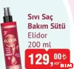Elidor Sıvı Saç Bakım Sütü 200 ml Elidor Sıvı Saç Bakım Sütü 200 ml