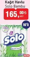 Solo Bambu Kağıt Havlu 16'lı Solo Bambu Kağıt Havlu 16'lı