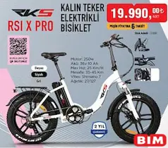RKS RSI X Pro Kalın Teker Elektrikli Bisiklet RKS RSI X Pro Kalın Teker Elektrikli Bisiklet