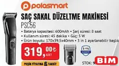 Polosmart PSC56 Saç Sakal Düzeltme Makinesi Polosmart PSC56 Saç Sakal Düzeltme Makinesi