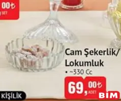Glass in Love Cam Şekerlik/Lokumluk 330 cc Glass in Love Cam Şekerlik/Lokumluk 330 cc