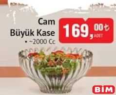 Glass in Love Cam Büyük Kase 2000 cc Glass in Love Cam Büyük Kase 2000 cc