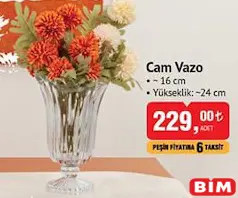 Glass in Love Cam Vazo 16 cm Glass in Love Cam Vazo 16 cm