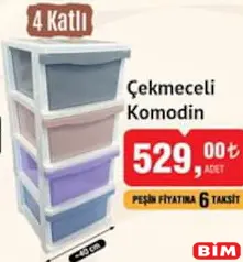 Çekmeceli Komodin 4 Katlı Çekmeceli Komodin 4 Katlı