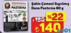 Şahin Çemeni Sıyrılmış Dana Pastırma 80 g Şahin Çemeni Sıyrılmış Dana Pastırma 80 g