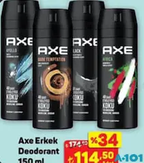 Axe Erkek Deodorant 150 ml Axe Erkek Deodorant 150 ml