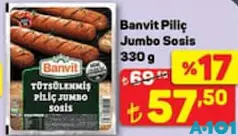 Banvit Piliç Jumbo Sosis 330 g Banvit Piliç Jumbo Sosis 330 g