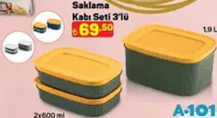 Saklama Kabı Seti 3'lü Saklama Kabı Seti 3'lü