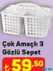Çok Amaçlı 3 Gözlü Sepet Çok Amaçlı 3 Gözlü Sepet