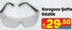 Koruyucu Şeffaf Gözlük Koruyucu Şeffaf Gözlük