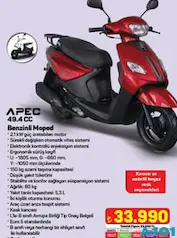 Apec 49.4 cc Benzinli Moped Apec 49.4 cc Benzinli Moped